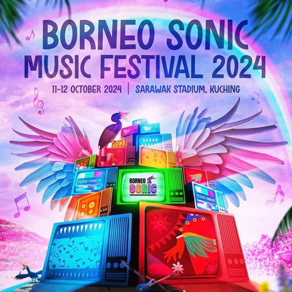 Borneo Sonic Music Festival 2024 poster